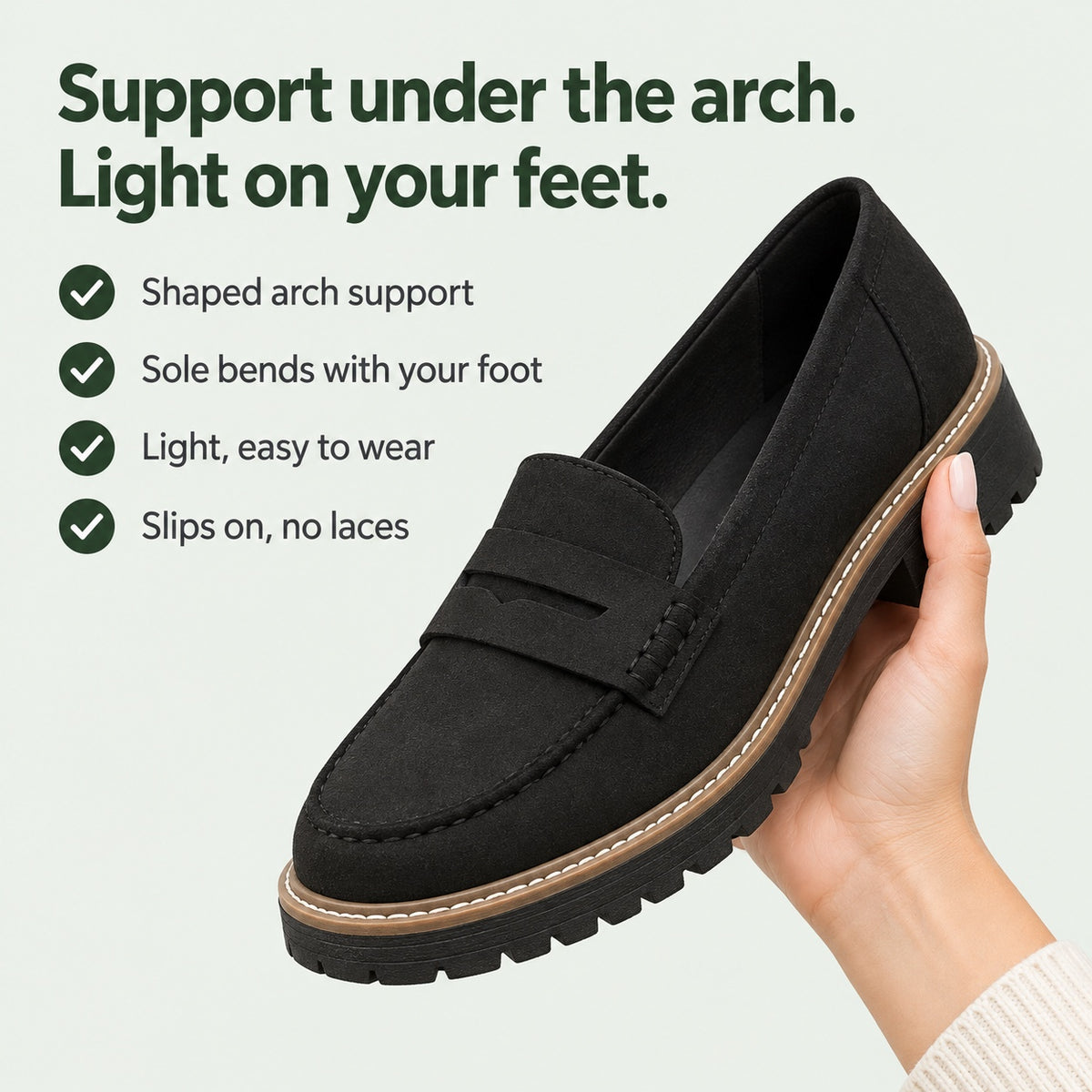 Marian – Women's Arch Support Loafers, key benefits