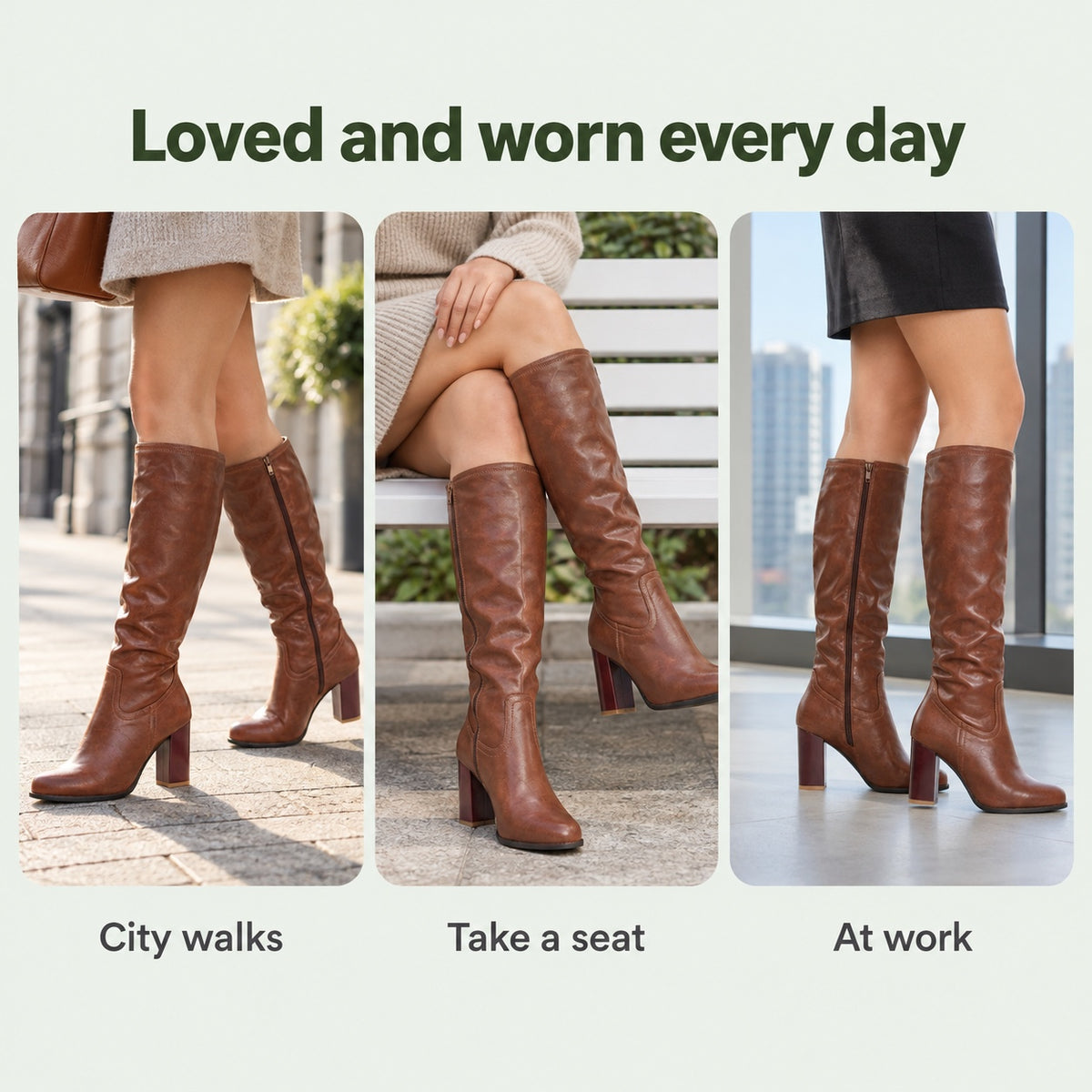 Marilyn – Women's Wide Calf Boots, worn every day