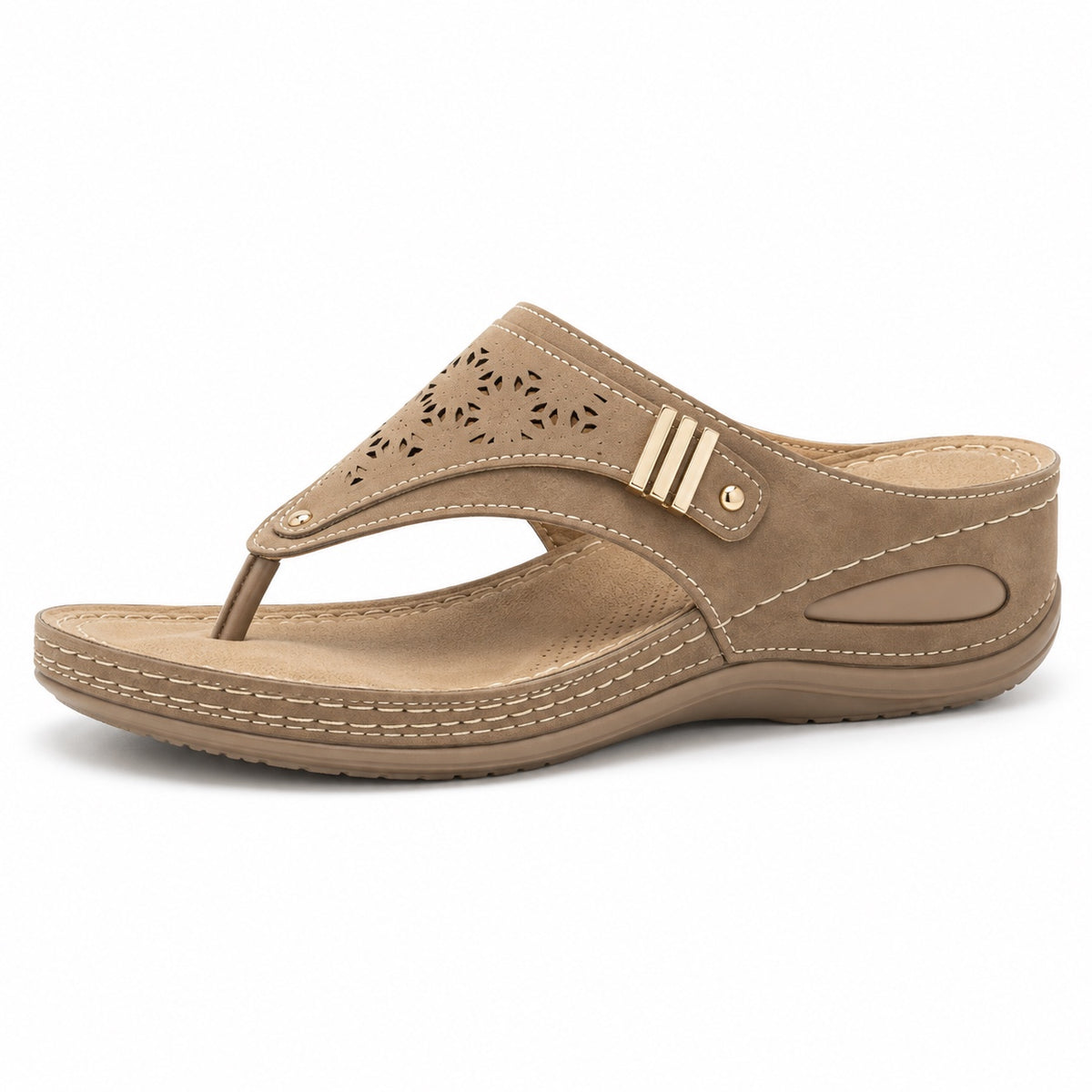Marlene – Women's Comfortable Sandals in Taupe Sand