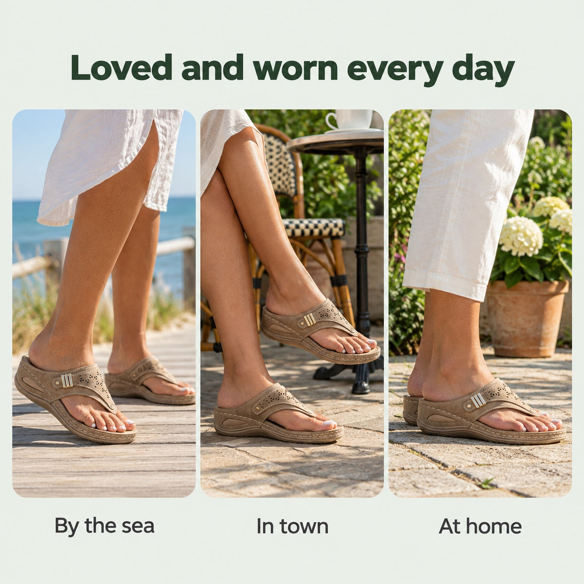 Marlene – Women's Comfortable Sandals, worn every day