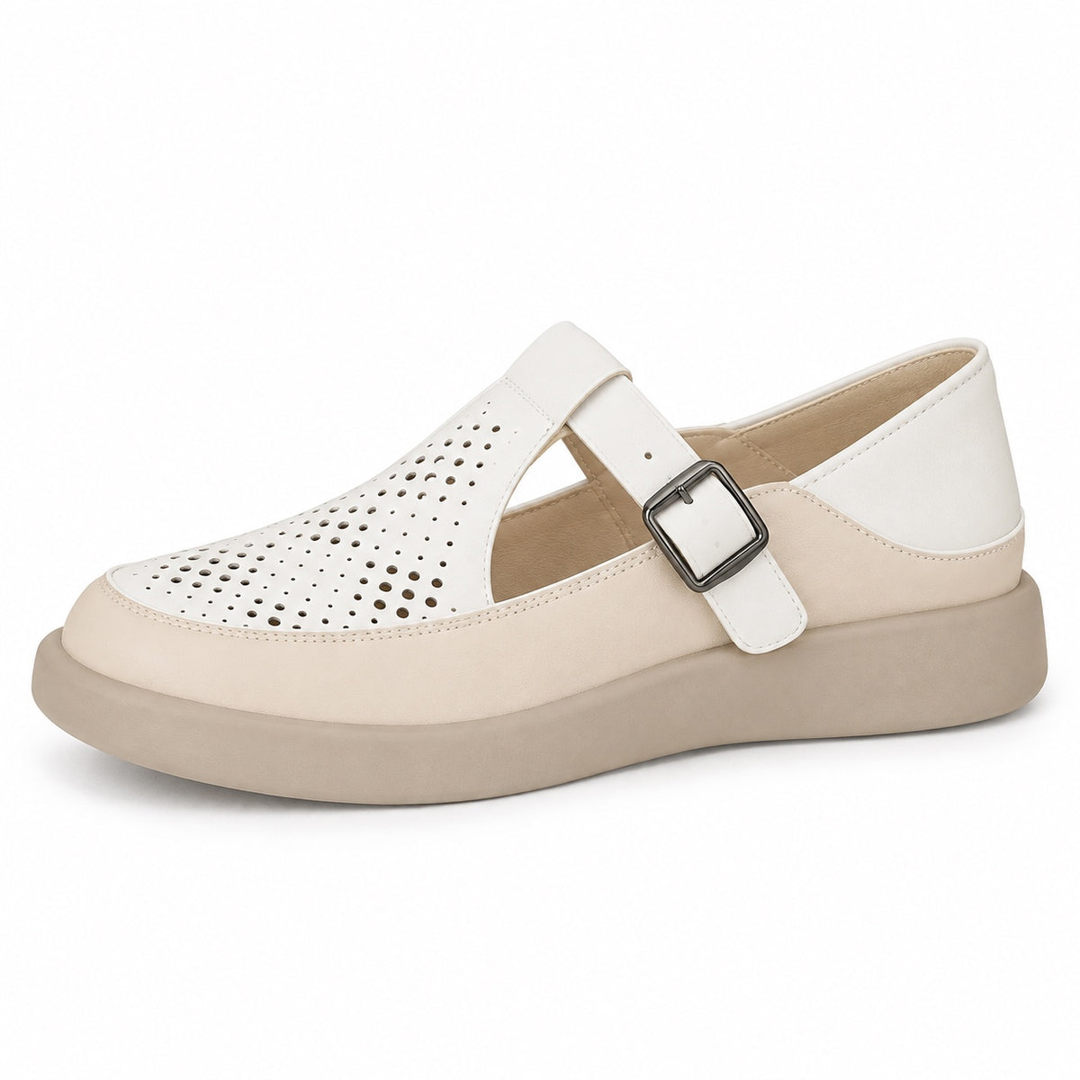 Marsh – Unisex Wide Toe Box Shoes in White