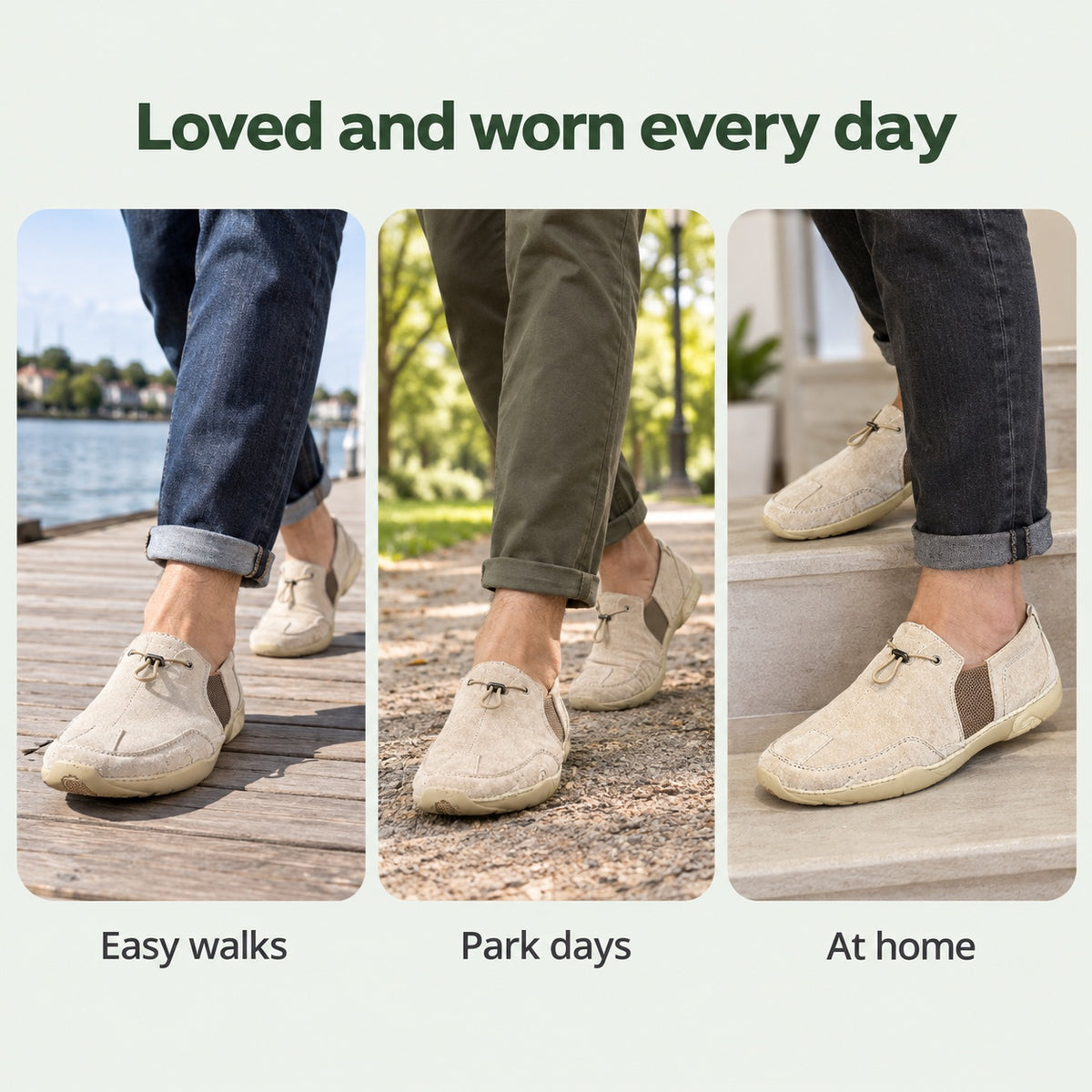 Marvin – Men's Non-Slip Shoes, worn every day