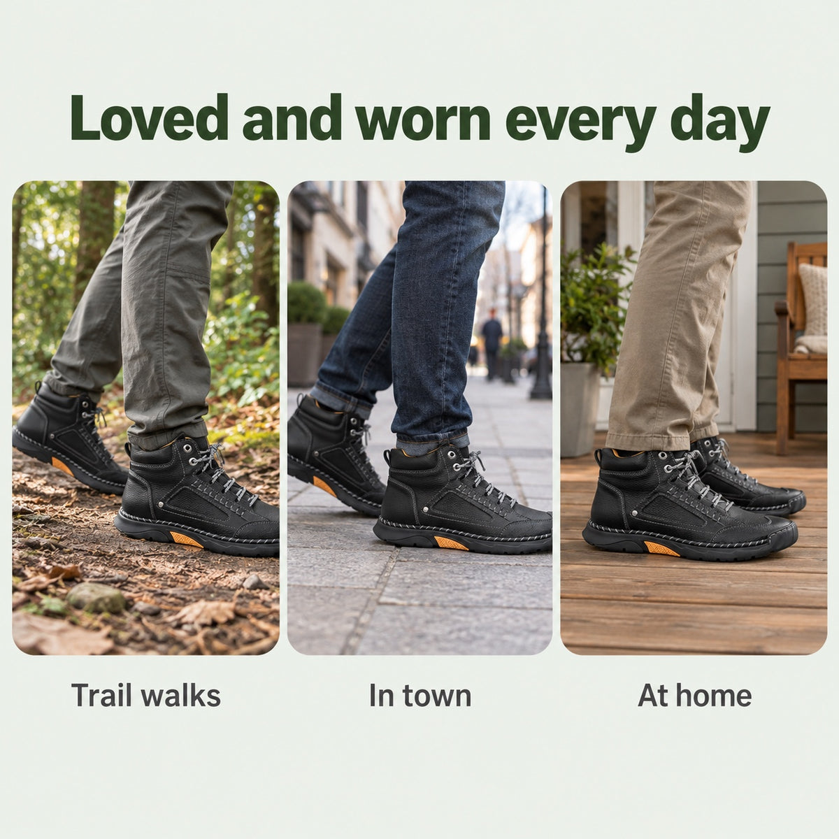 Mathew – Men's Comfort Boots, worn every day