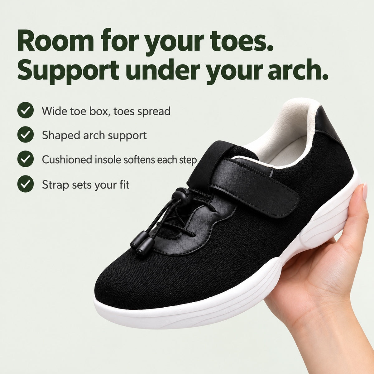 Megan – Women's Plantar Fasciitis Shoes, key benefits