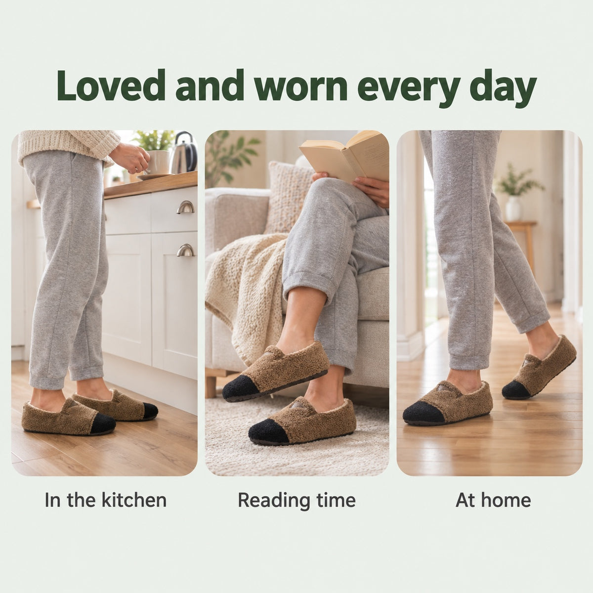 Melanie – Women's Comfort Slippers, worn every day