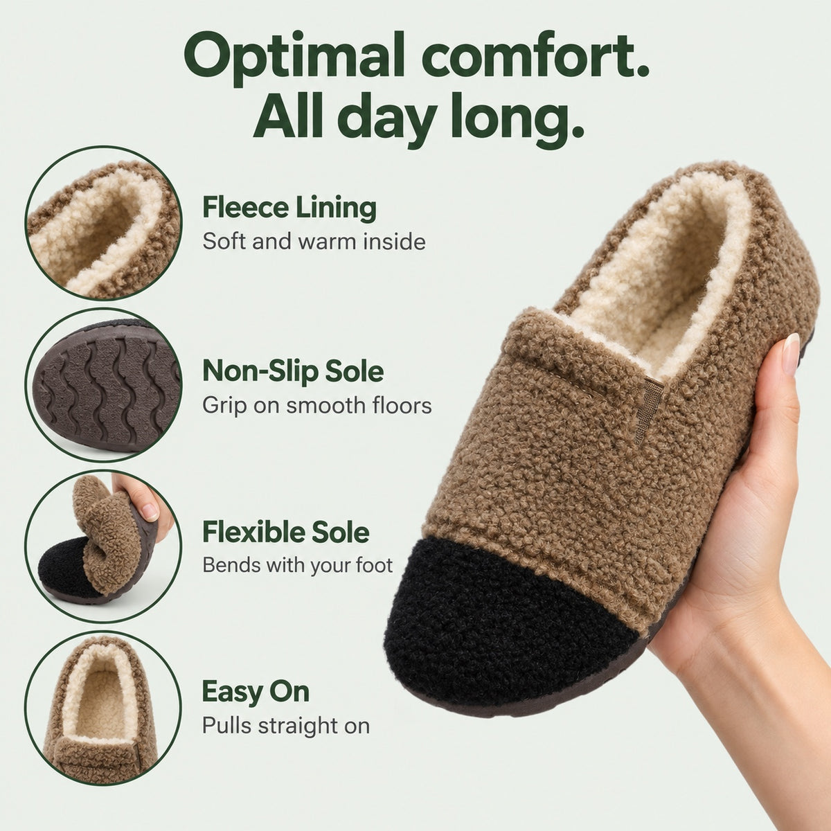 Melanie – Women's Comfort Slippers, features