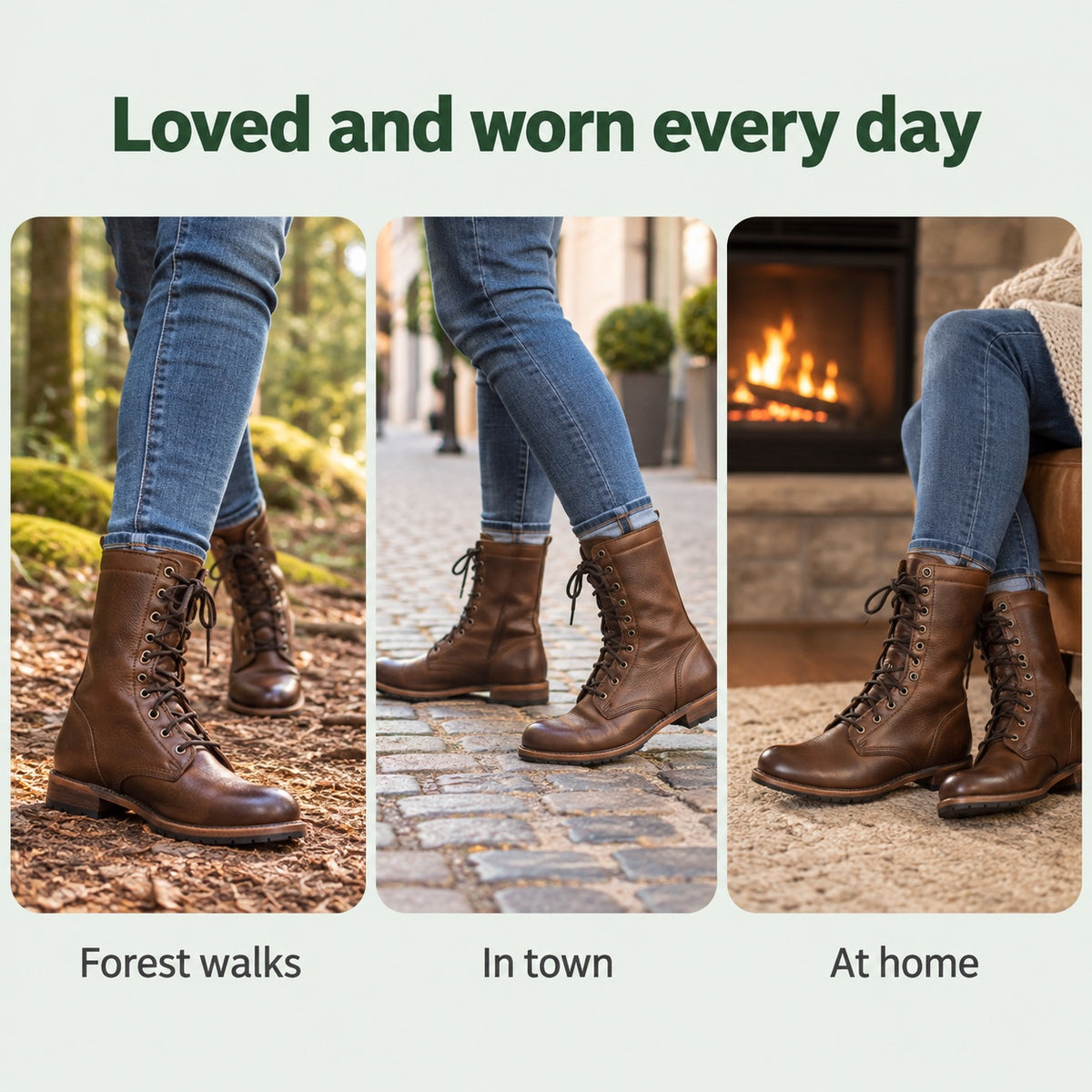 Michelle – Women's Wide Calf Boots, worn every day