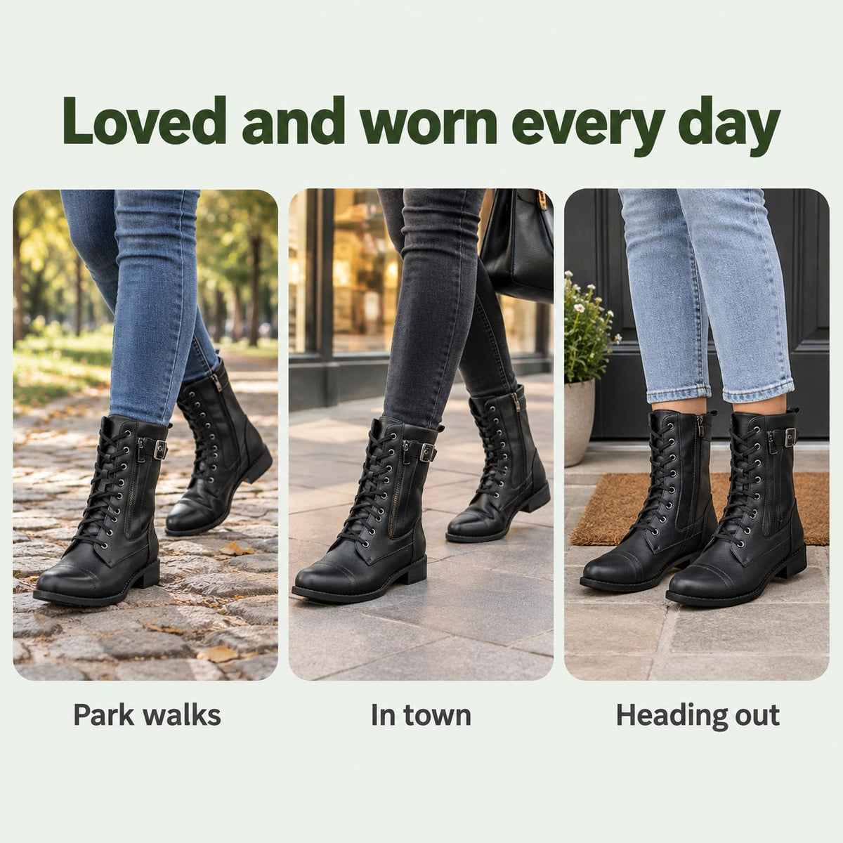Mildred – Women's Comfort Boots, worn every day