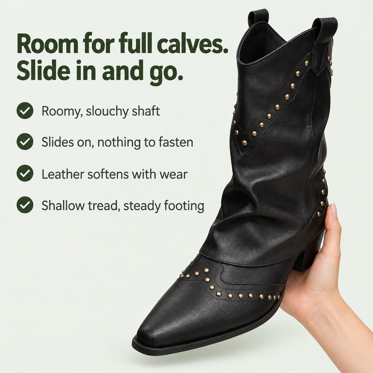 Misty – Women's Wide Calf Boots, key benefits