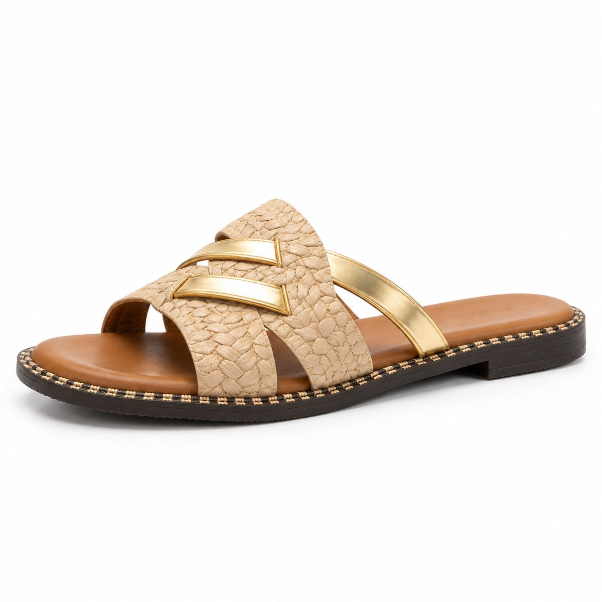 Moreno – Unisex Comfortable Sandals in Champagne Sand