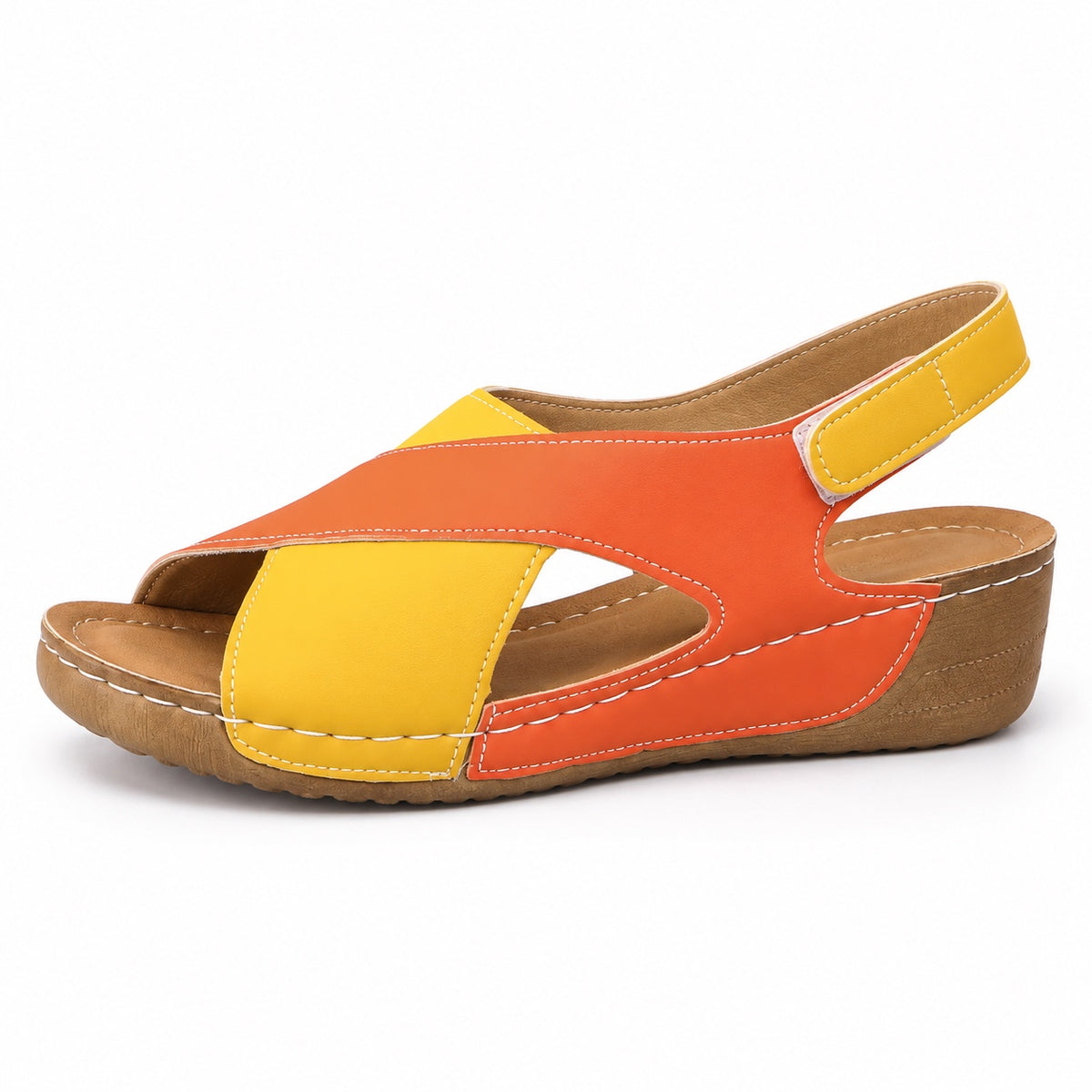 Naomi – Women's Comfortable Sandals in Orange