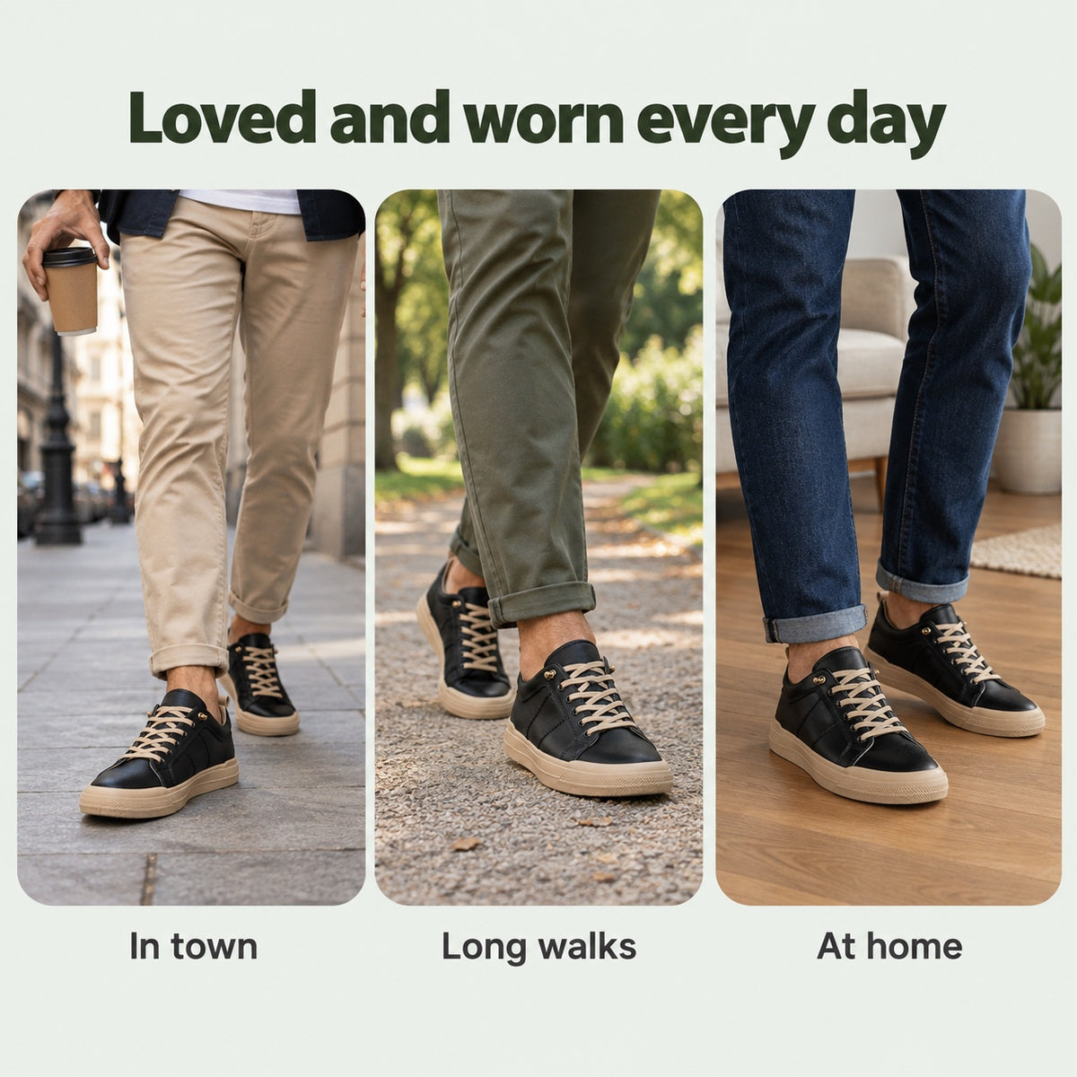 Nathan – Men's Walking Sneakers, worn every day