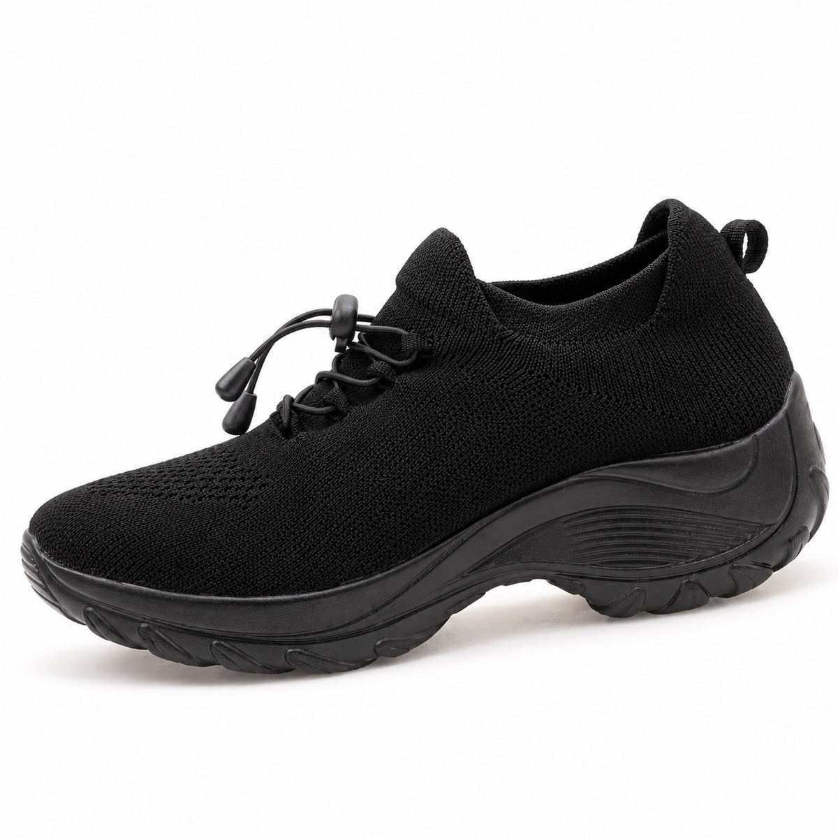 Nellie – Women's Wide Toe Box Sneakers in Black