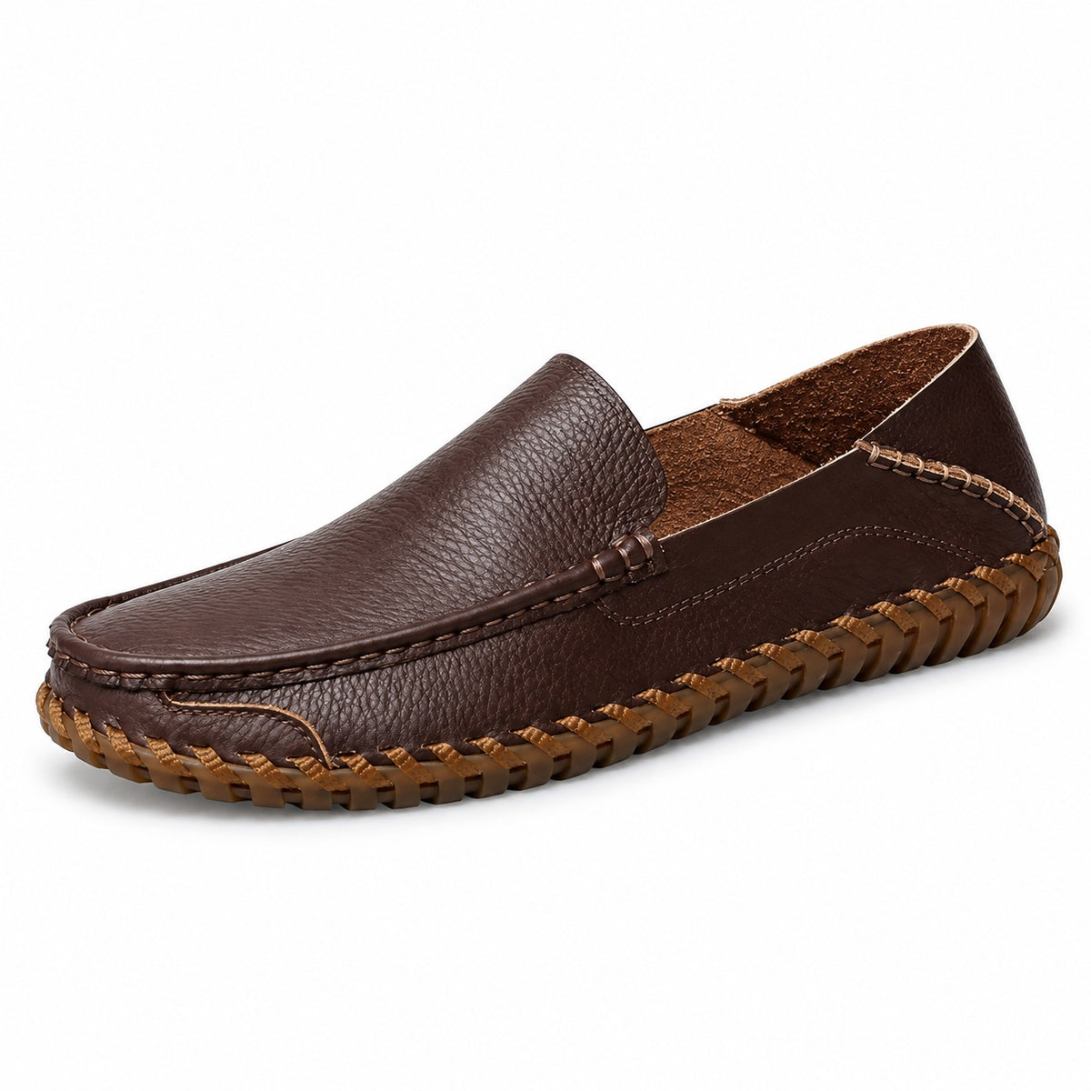 Nelson – Men's Non-Slip Loafers in Brown