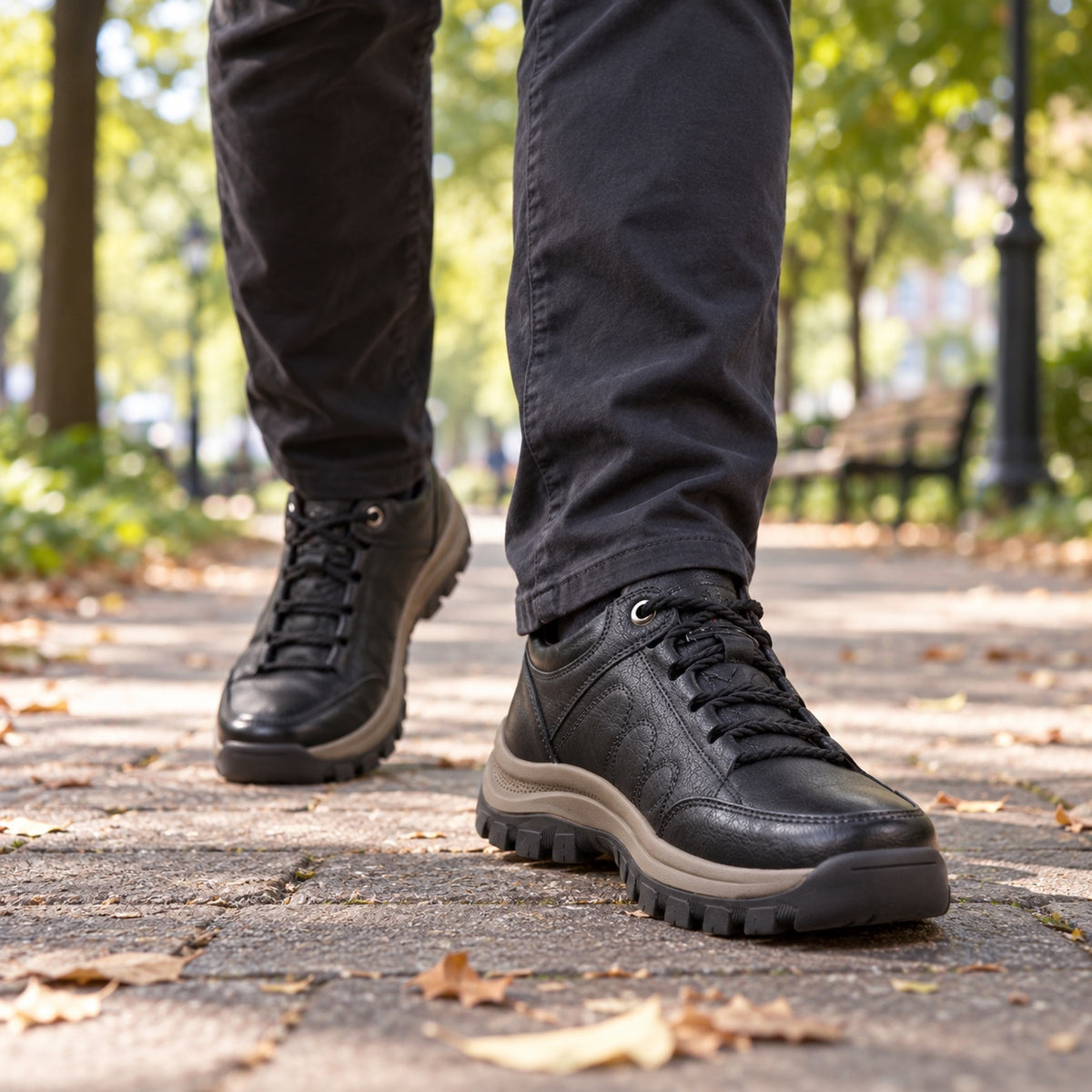 Newman – Unisex Arch Support Shoes, worn on a walk