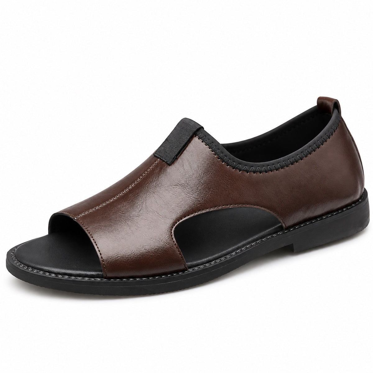 Nicholas – Men's Comfortable Sandals in Dark Brown