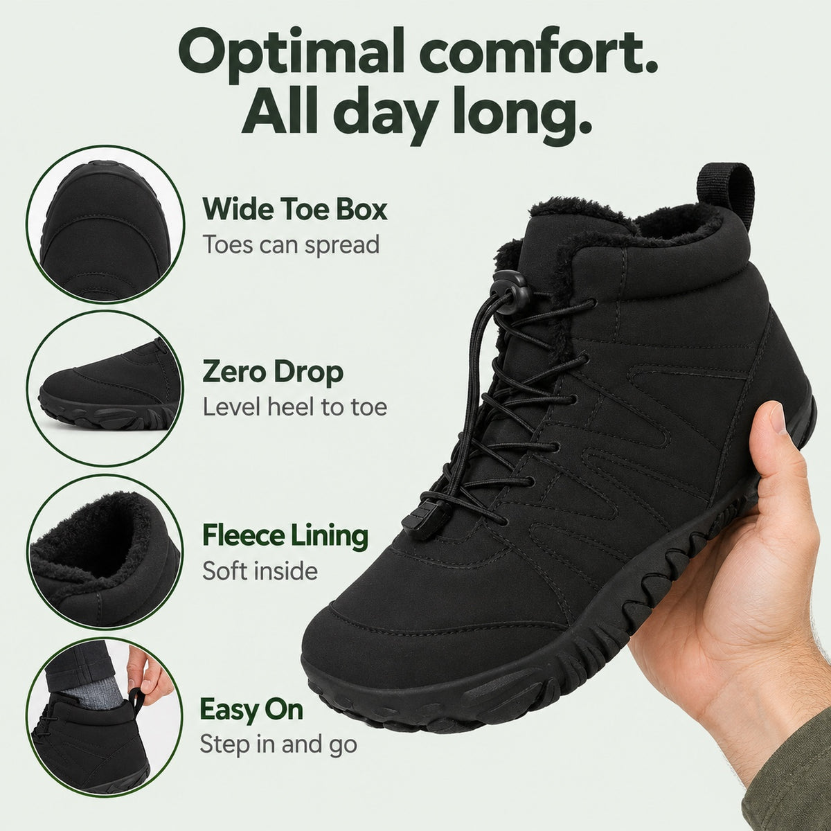Nova – Unisex Comfort Boots, features