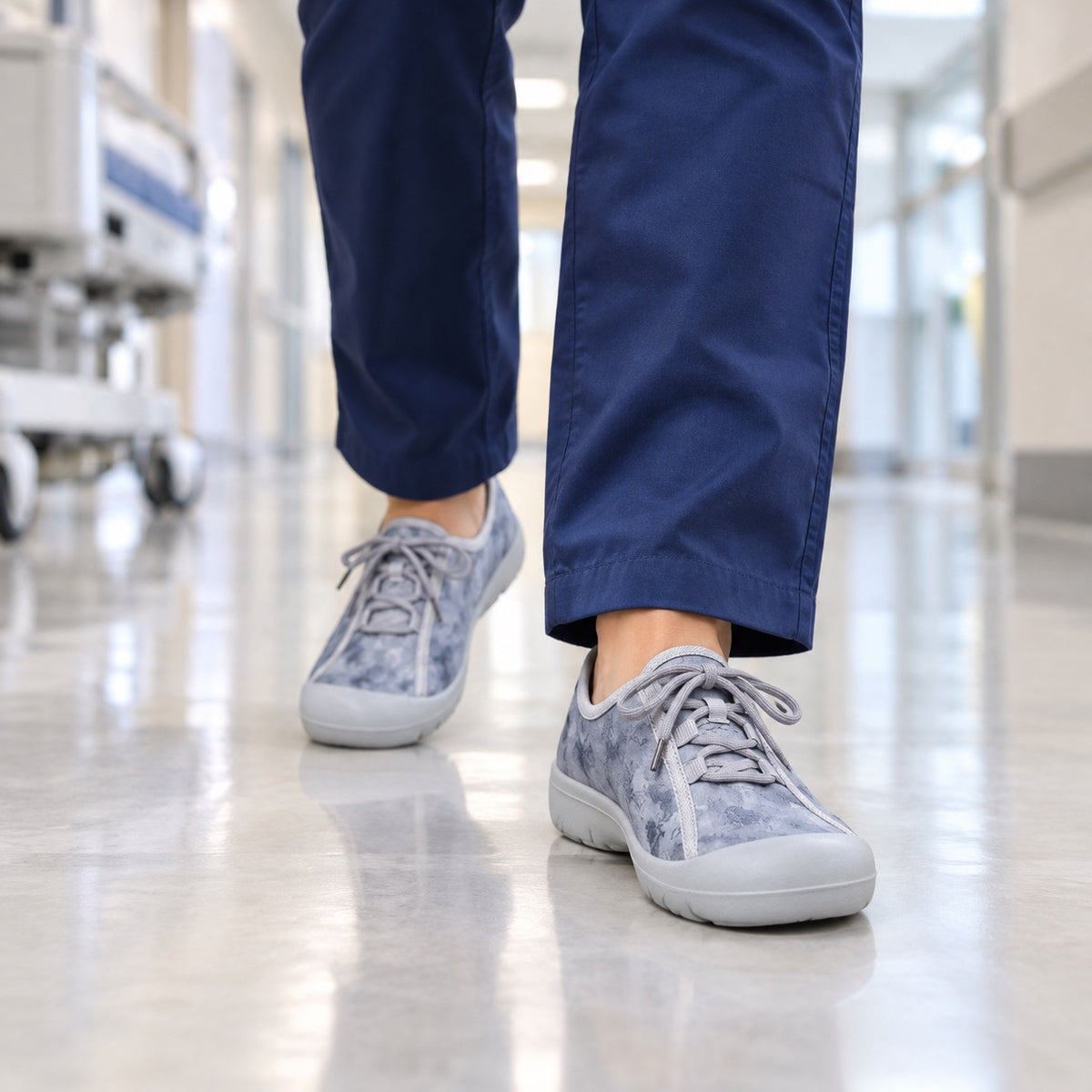 Olga – Women's Nursing Shoes, worn on a walk