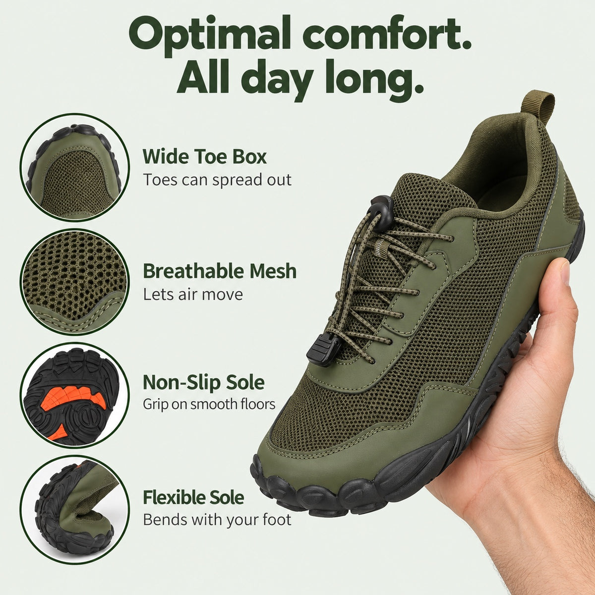 Olson – Unisex Orthopedic Sneakers, features