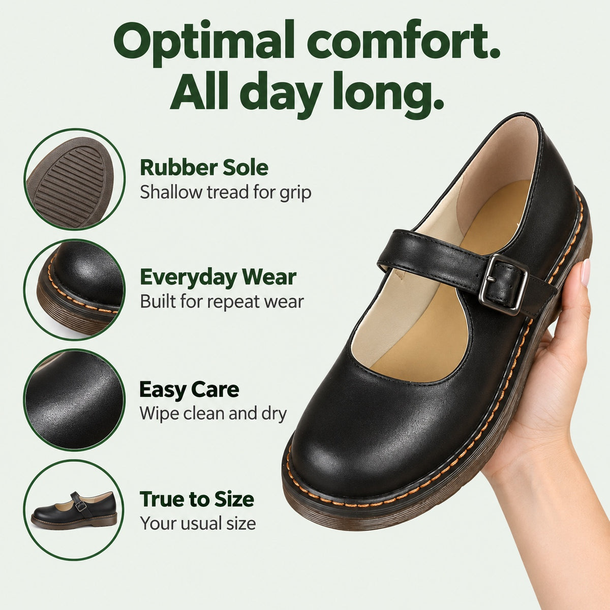 Osborne – Unisex Orthopedic Flats, features