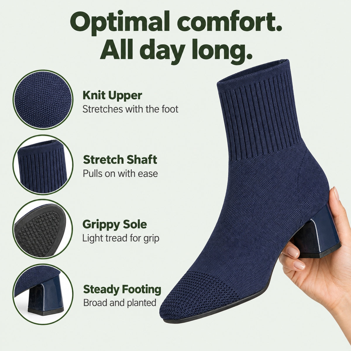 Padilla – Unisex Wide Calf Boots, features
