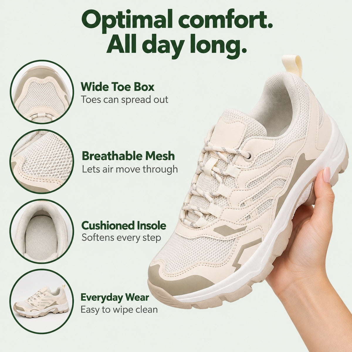Palmer – Unisex Nursing Shoes, features