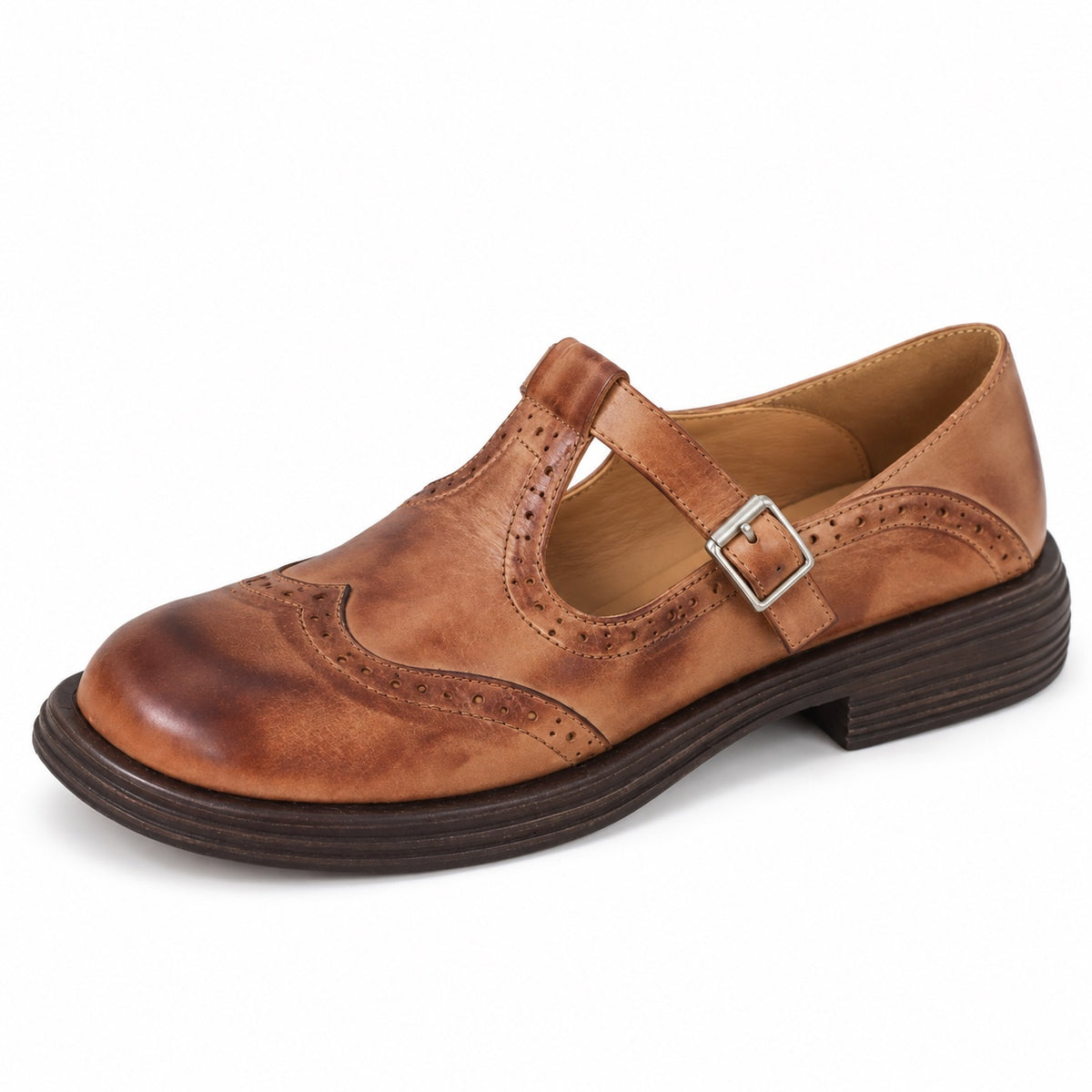 Park – Unisex Arch Support Flats in Brown