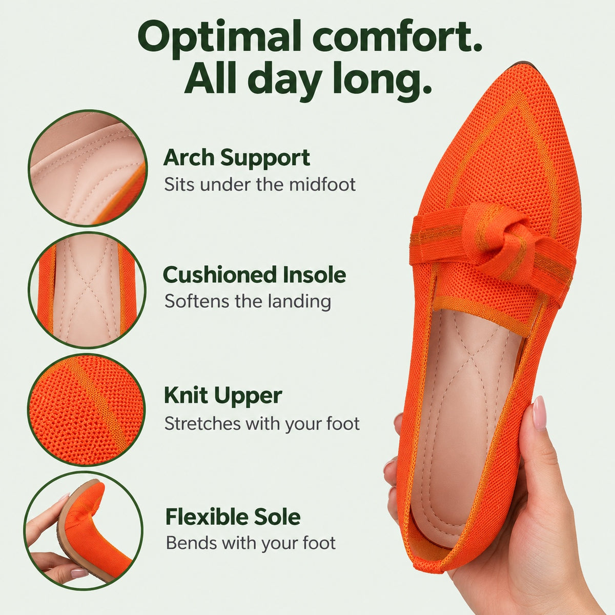 Parks – Unisex Arch Support Shoes, features