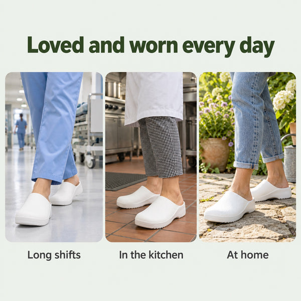 Patton – Unisex Nursing Clogs, worn every day