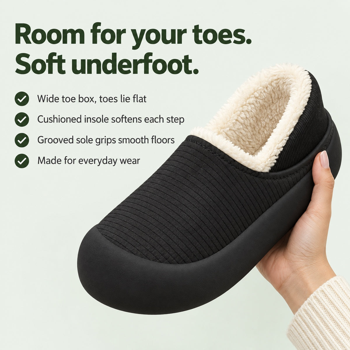 Pearl – Women's Comfort Slippers, key benefits