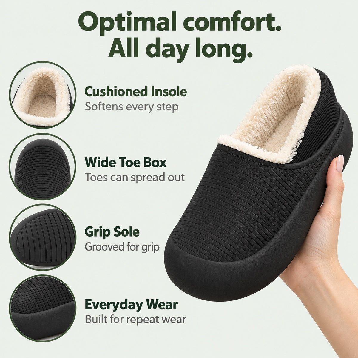 Pearl – Women's Comfort Slippers, features