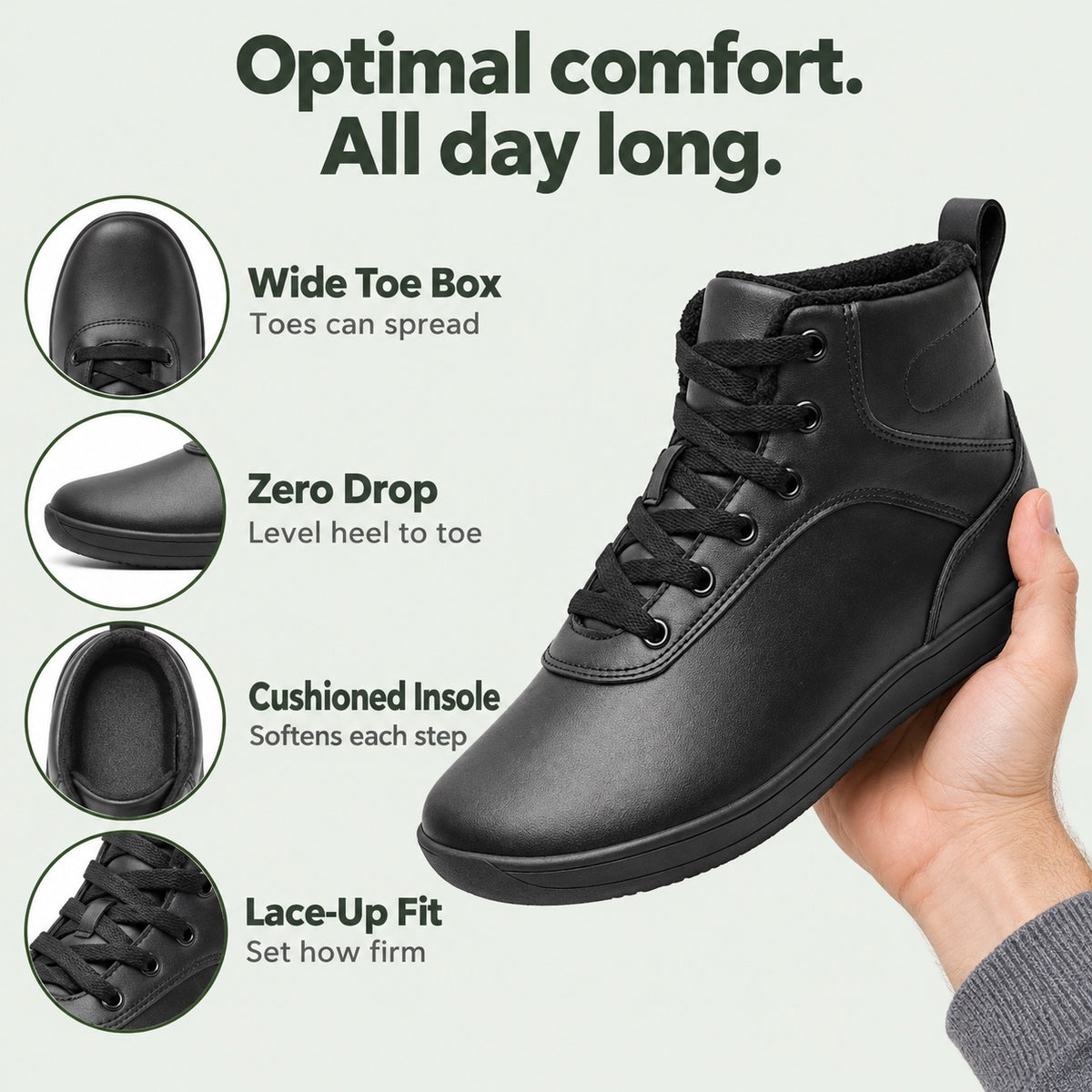 Perkins – Unisex Barefoot Sneakers, features