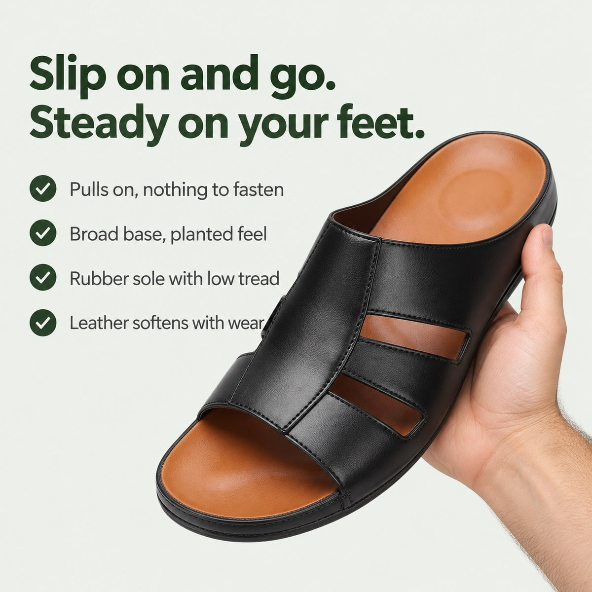 Pete – Men's Comfort Slippers, key benefits