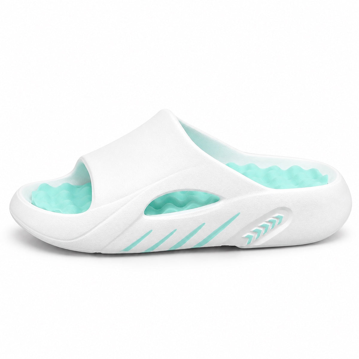 Phillip – Men's Comfortable Sandals in White & Blue