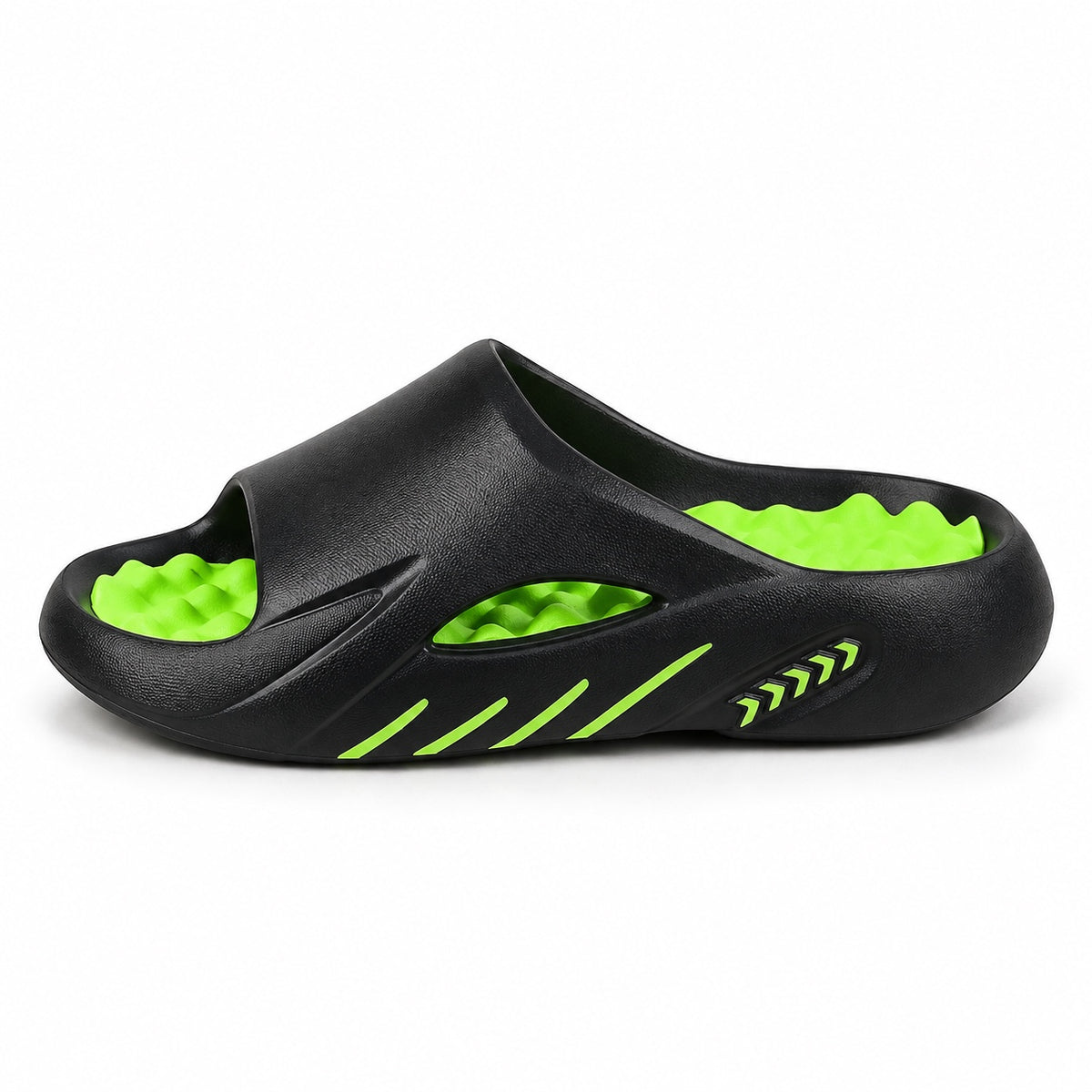 Phillip – Men's Comfortable Sandals in Black & Green
