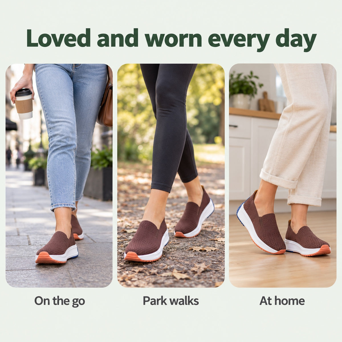 Phillips – Unisex Wide Toe Box Sneakers, worn every day