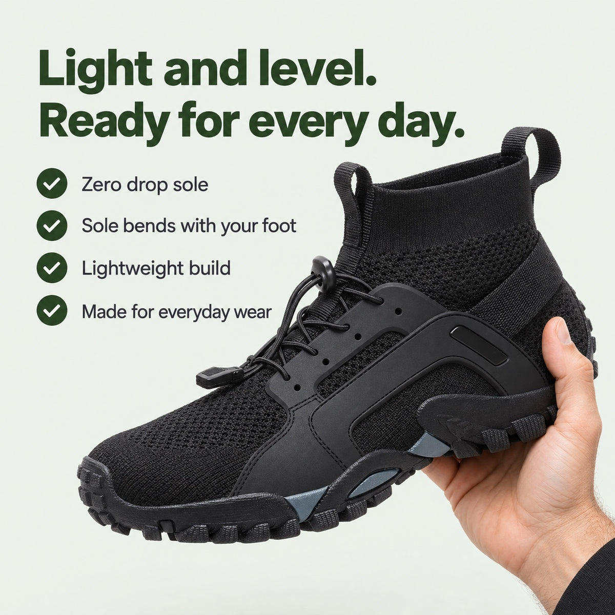 Pierce – Unisex Barefoot Shoes, key benefits