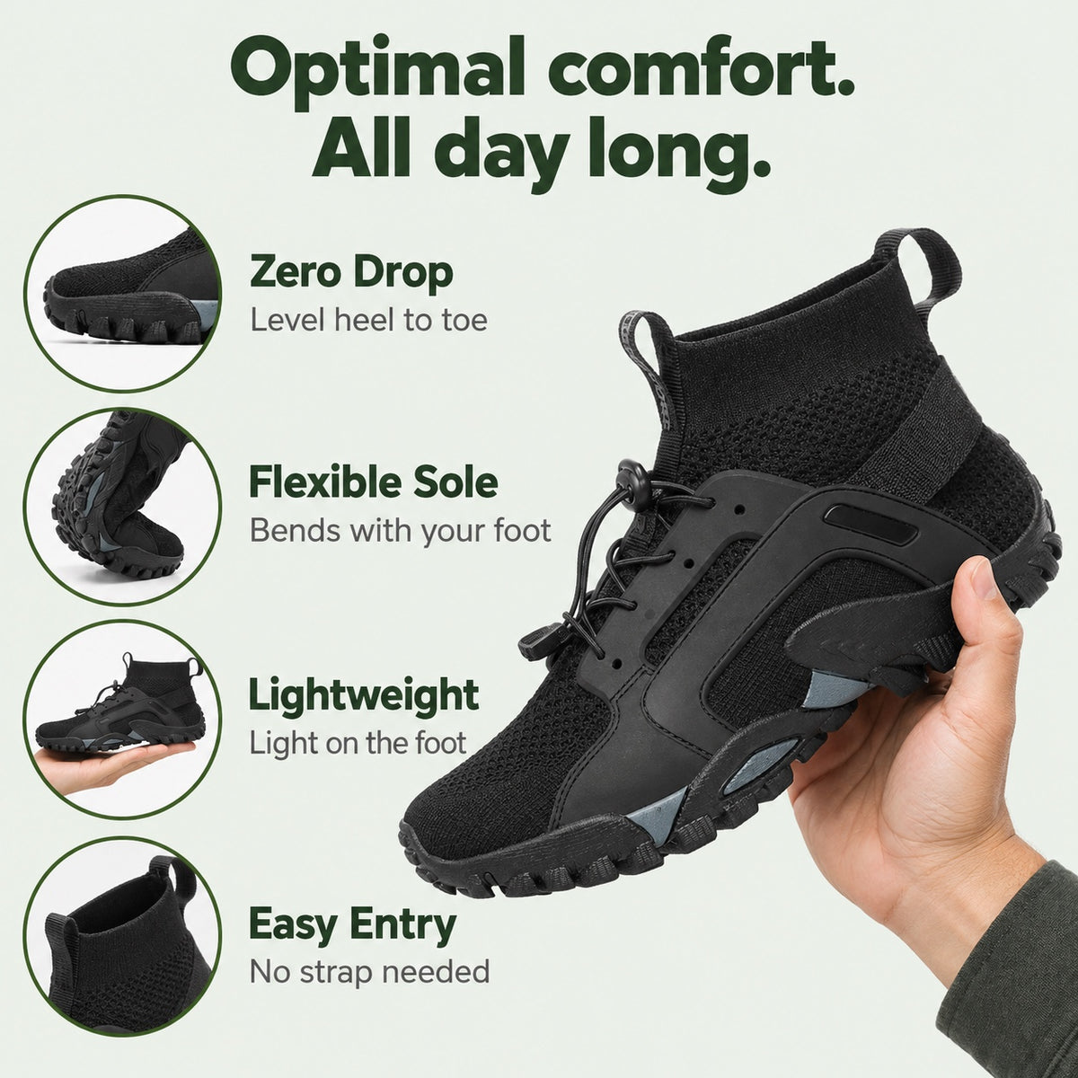 Pierce – Unisex Barefoot Shoes, features