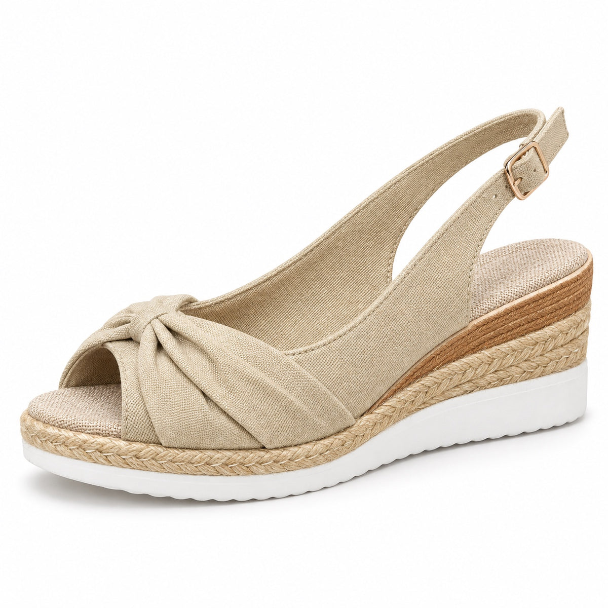 Pope – Unisex Wide Toe Box Sandals in Beige