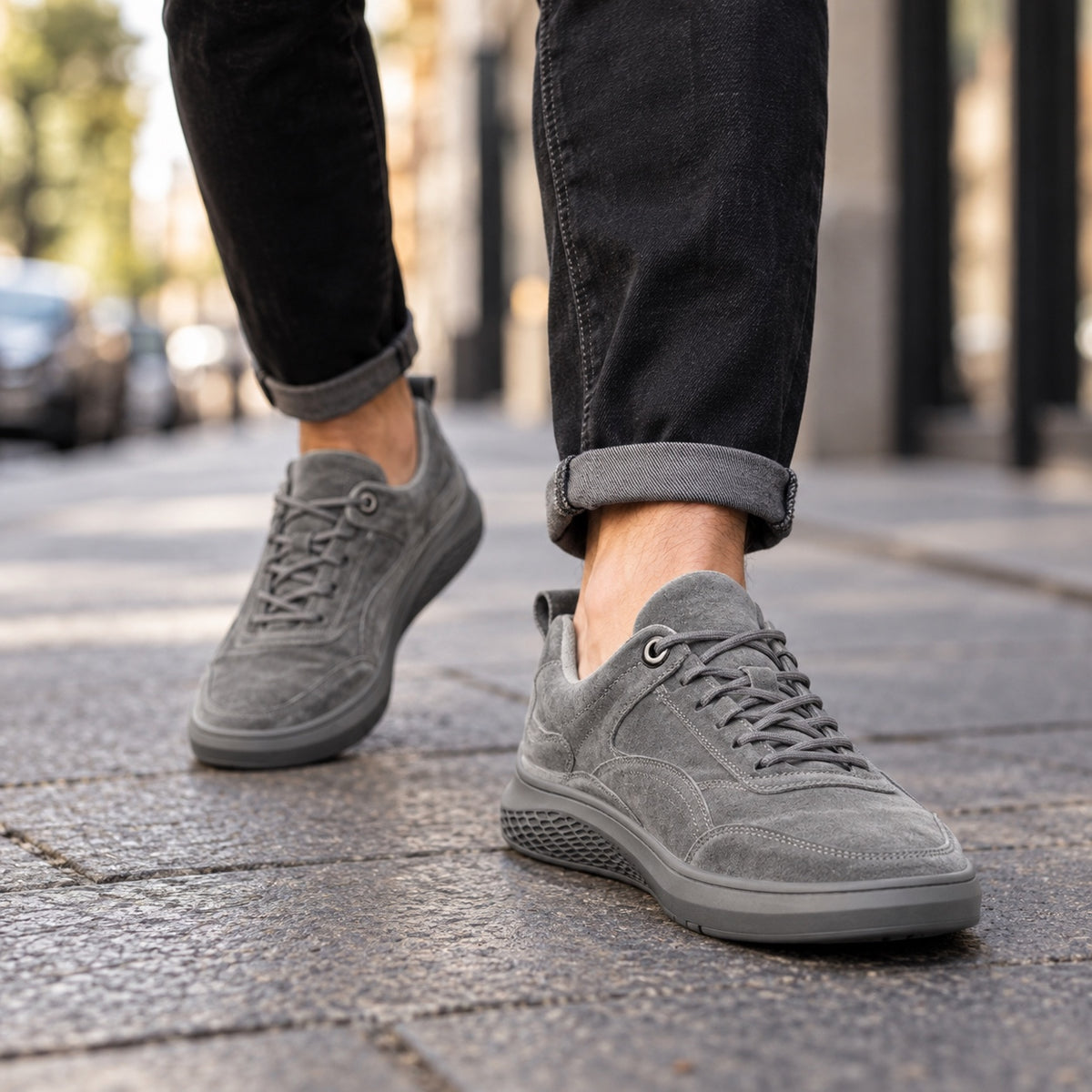 Ralph – Men's Walking Sneakers, worn on a walk