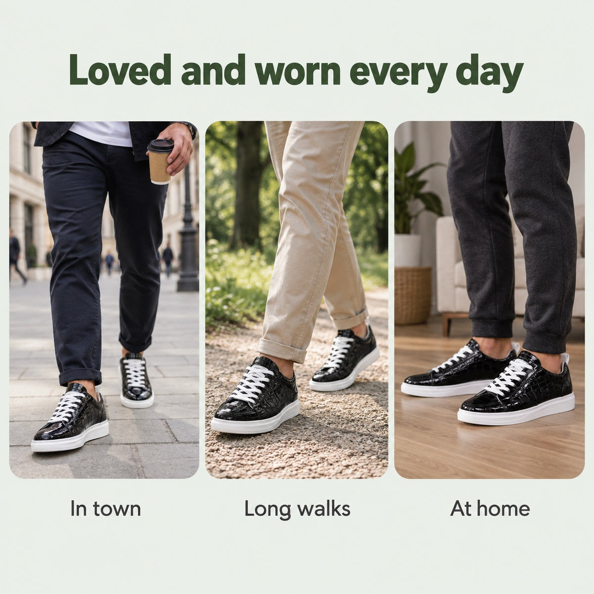 Randolph – Men's Slip-On Sneakers, worn every day