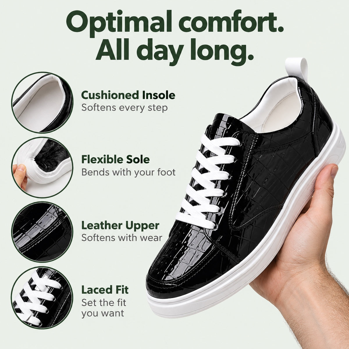 Randolph – Men's Slip-On Sneakers, features
