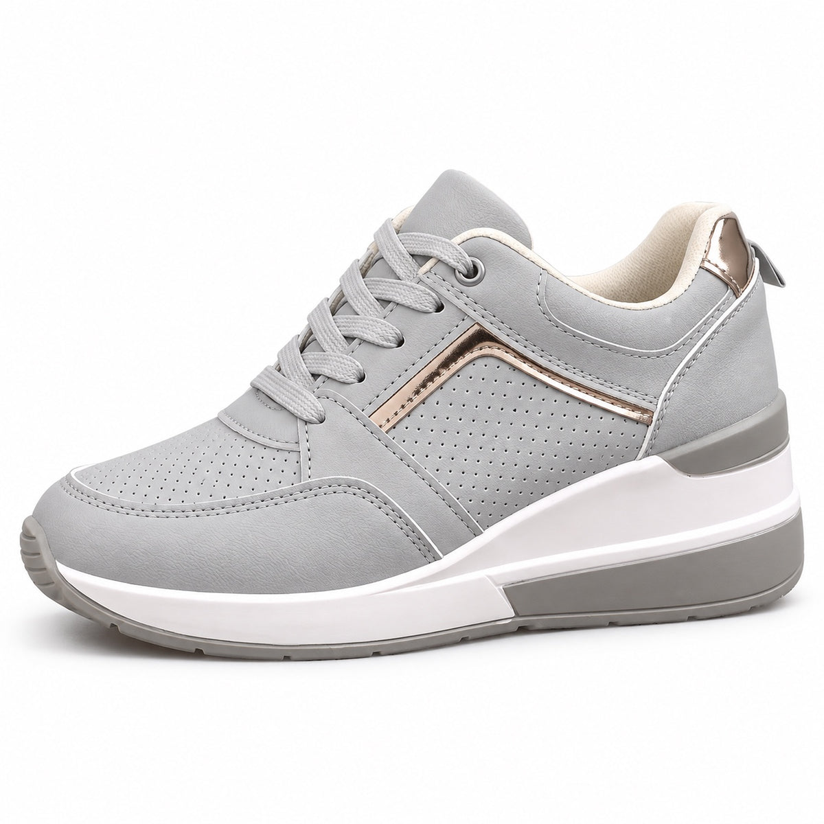 Rebecca – Women's Arch Support Sneakers in Gray
