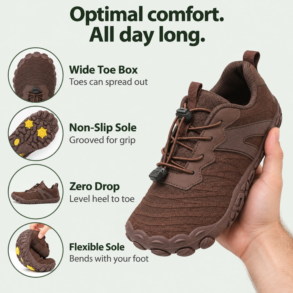 Reeves – Unisex Barefoot Shoes, features