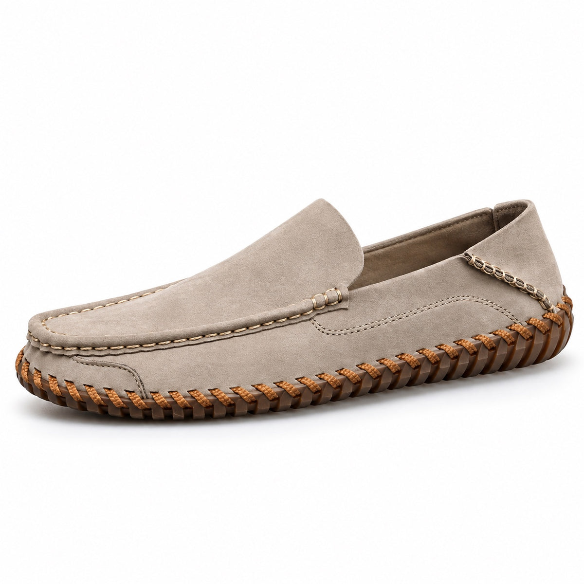 Rick – Men's Slip-On Loafers in Beige