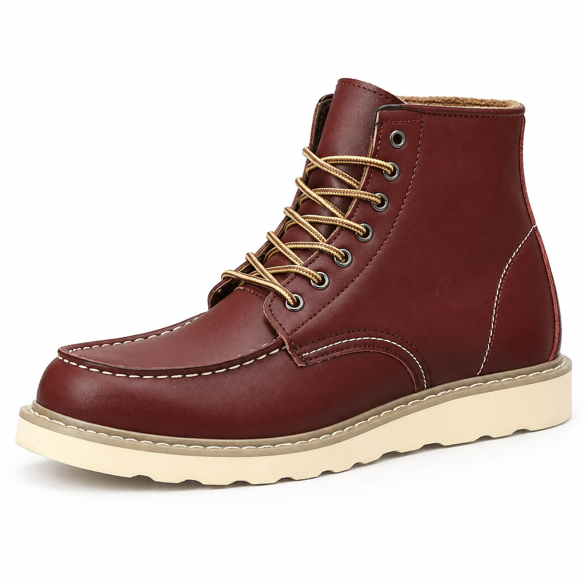 Roderick – Men's Comfort Boots in Burgundy