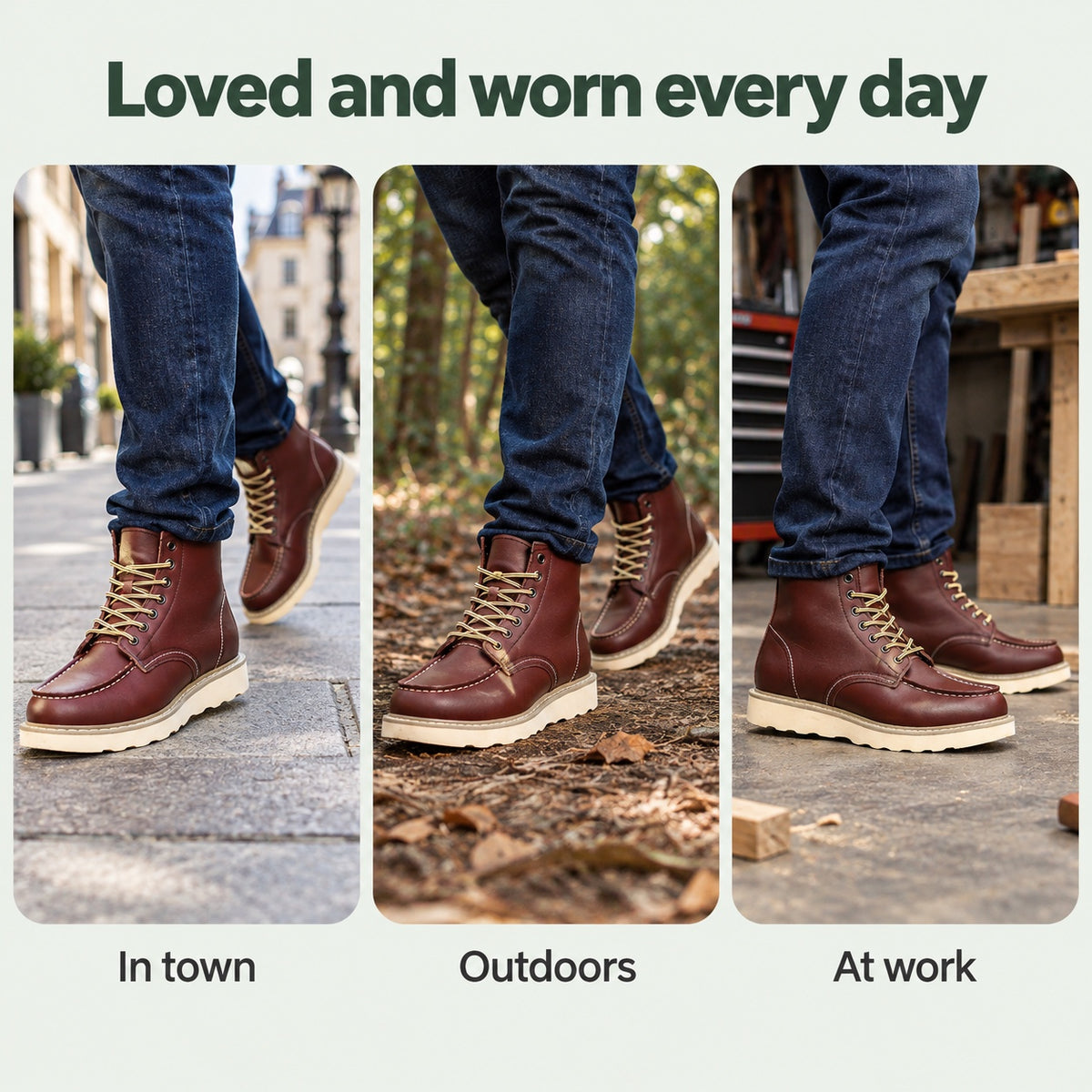 Roderick – Men's Comfort Boots, worn every day