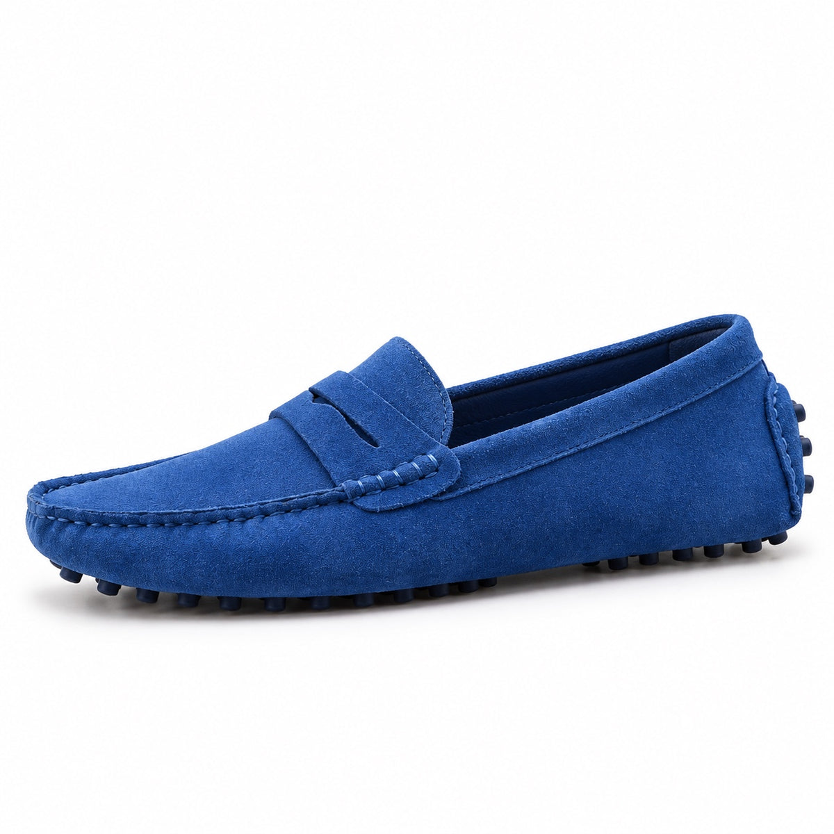 Roger – Men's Slip-On Loafers in Blue