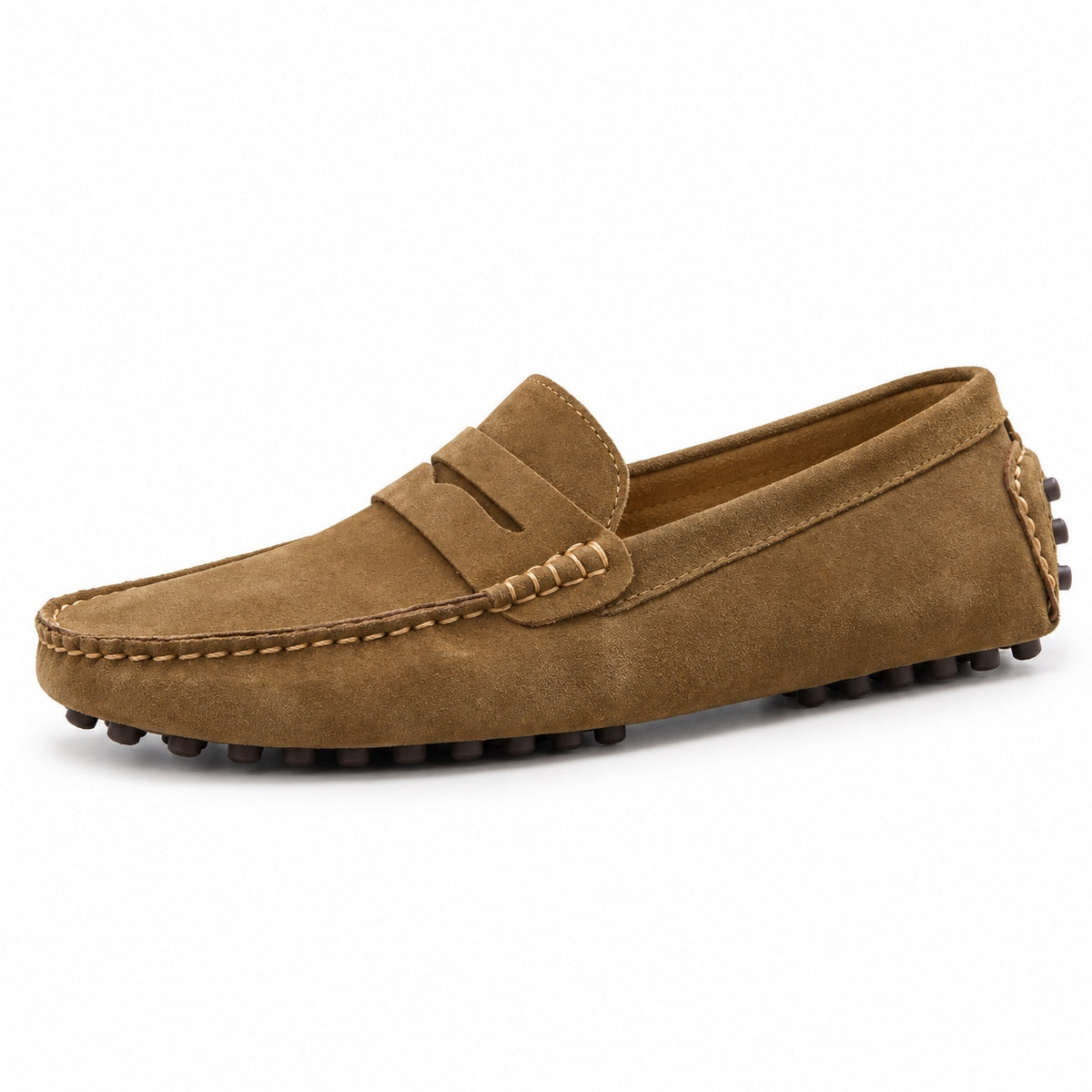 Roger – Men's Slip-On Loafers in Brown