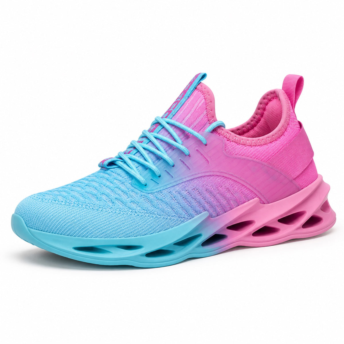 Rosalie – Women's Non-Slip Sneakers in Pink and Blue